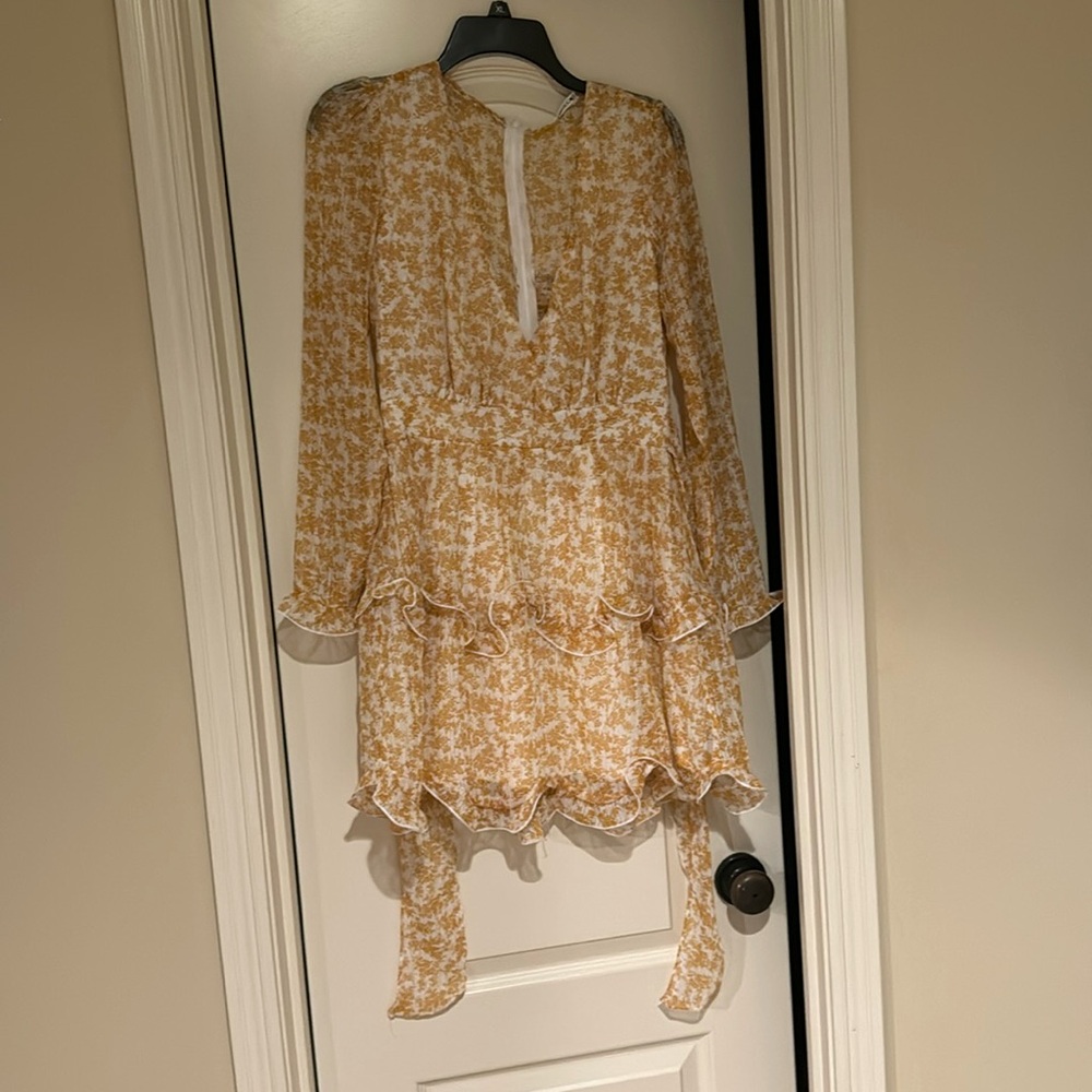 Yellow floral romper from hello Molly